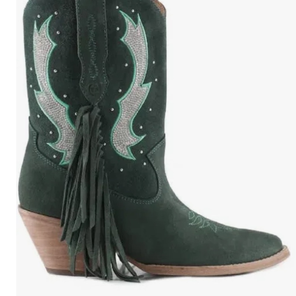 Buck & Brana Women's Morgan Western Leather Boots Woman’s 9.5